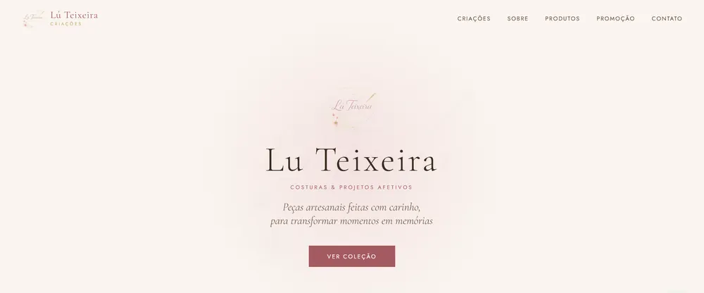 Site do Ateliê Lu Teixeira